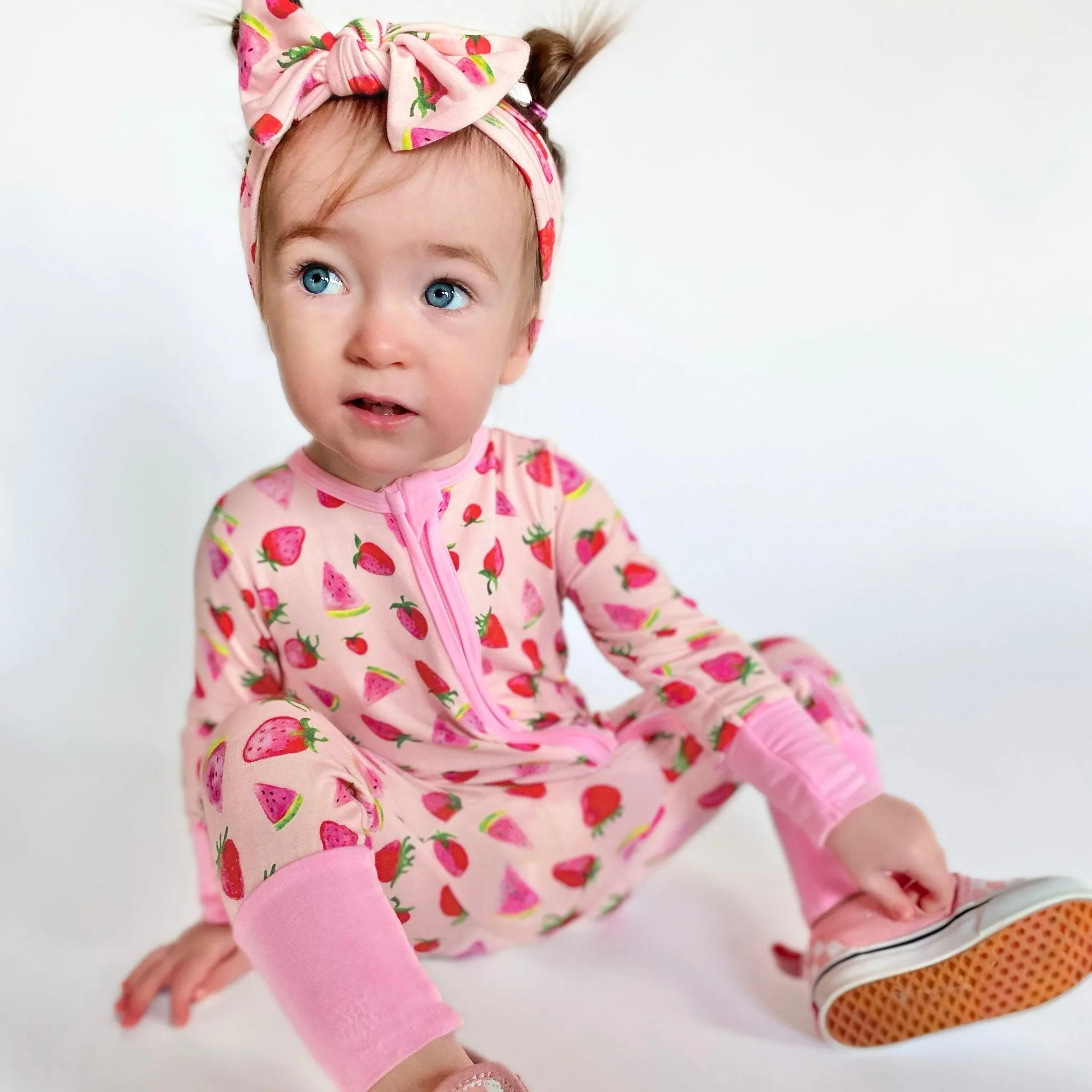 Sun-Kissed Berry Melon Convertible Footie (NB-3T)