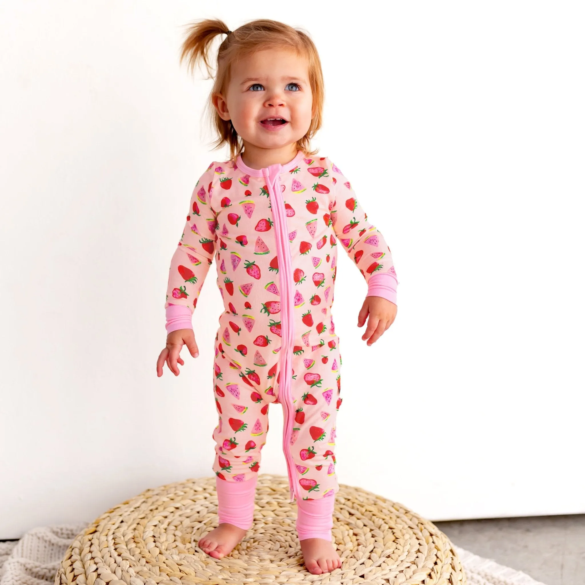 Sun-Kissed Berry Melon Convertible Footie (NB-3T)