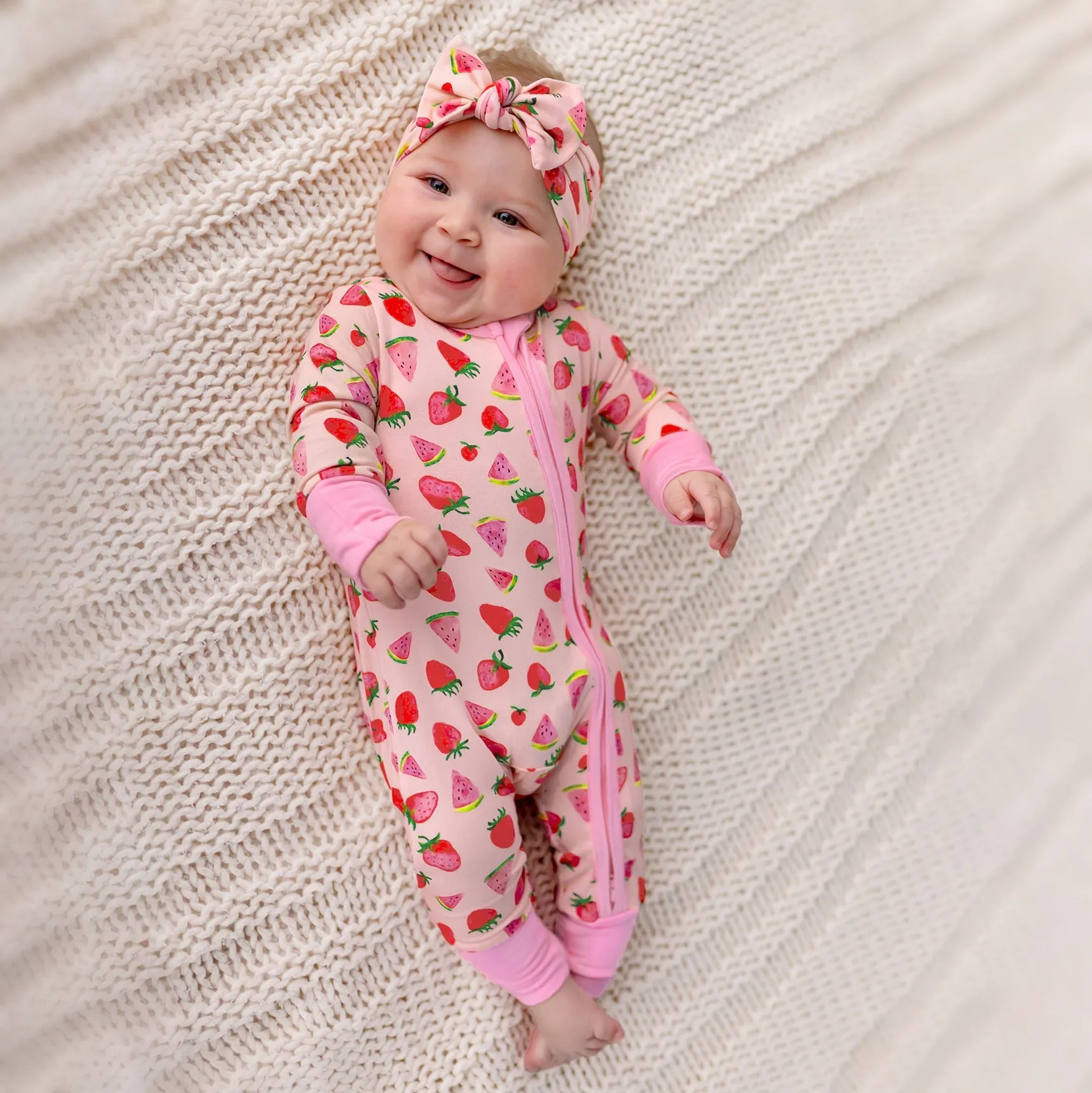 Sun-Kissed Berry Melon Convertible Footie (NB-3T)