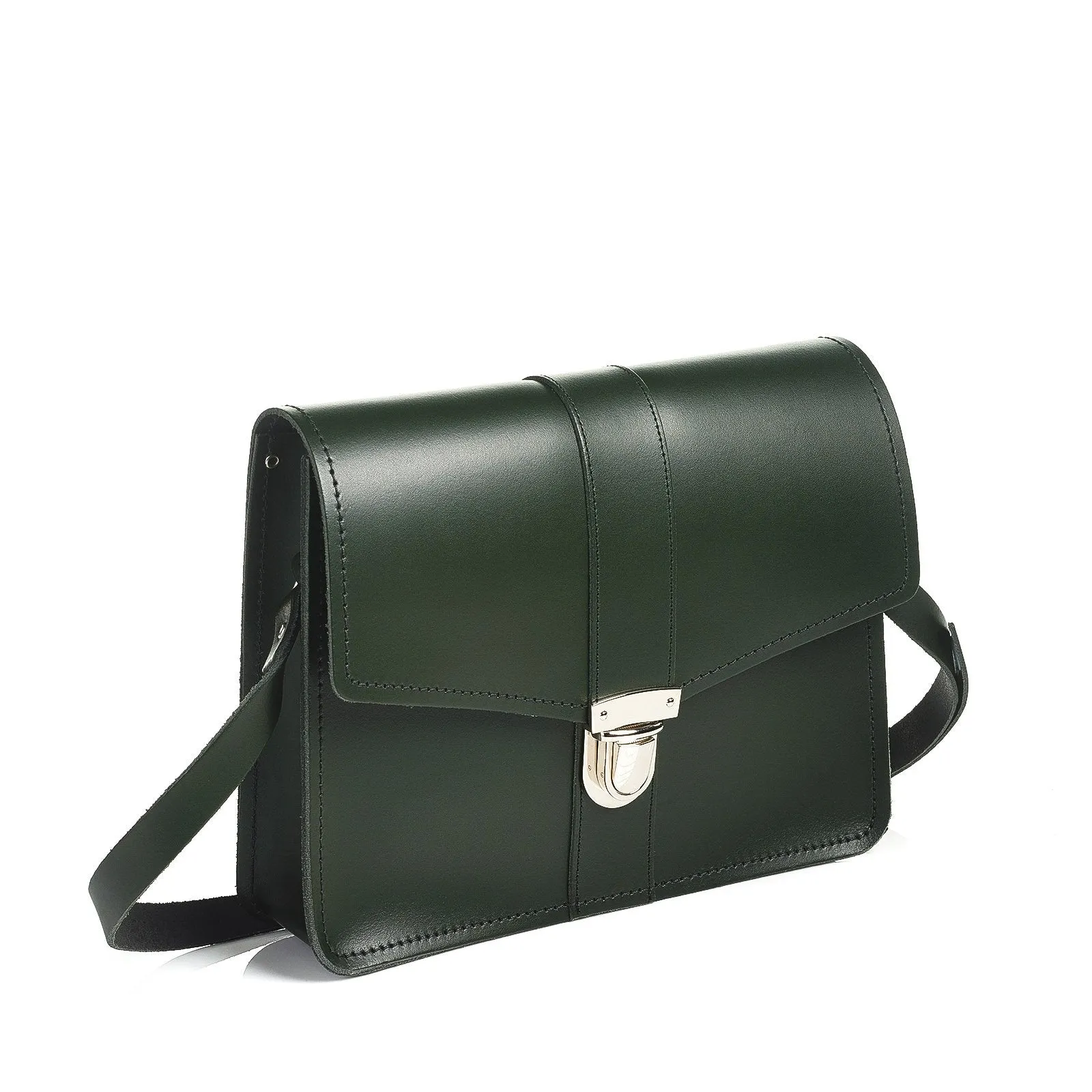 The Daily - Leather Shoulder Bag in Ivy Green