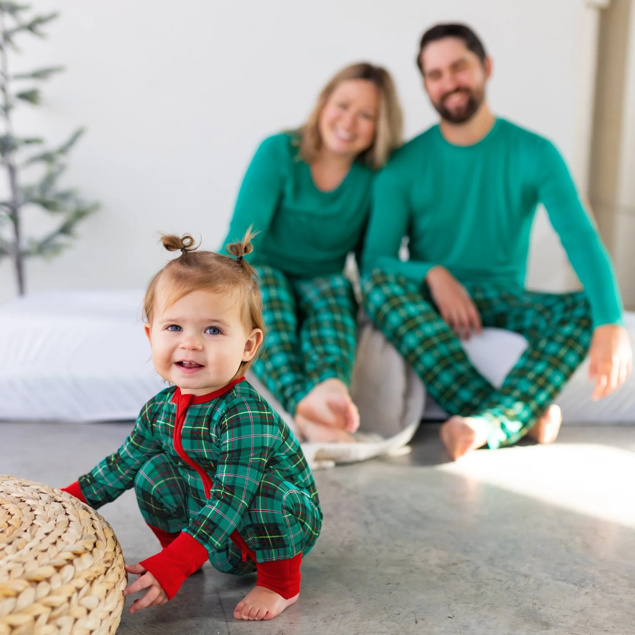 Winter Dreamland Plaid Convertible Footie (NB-3T)
