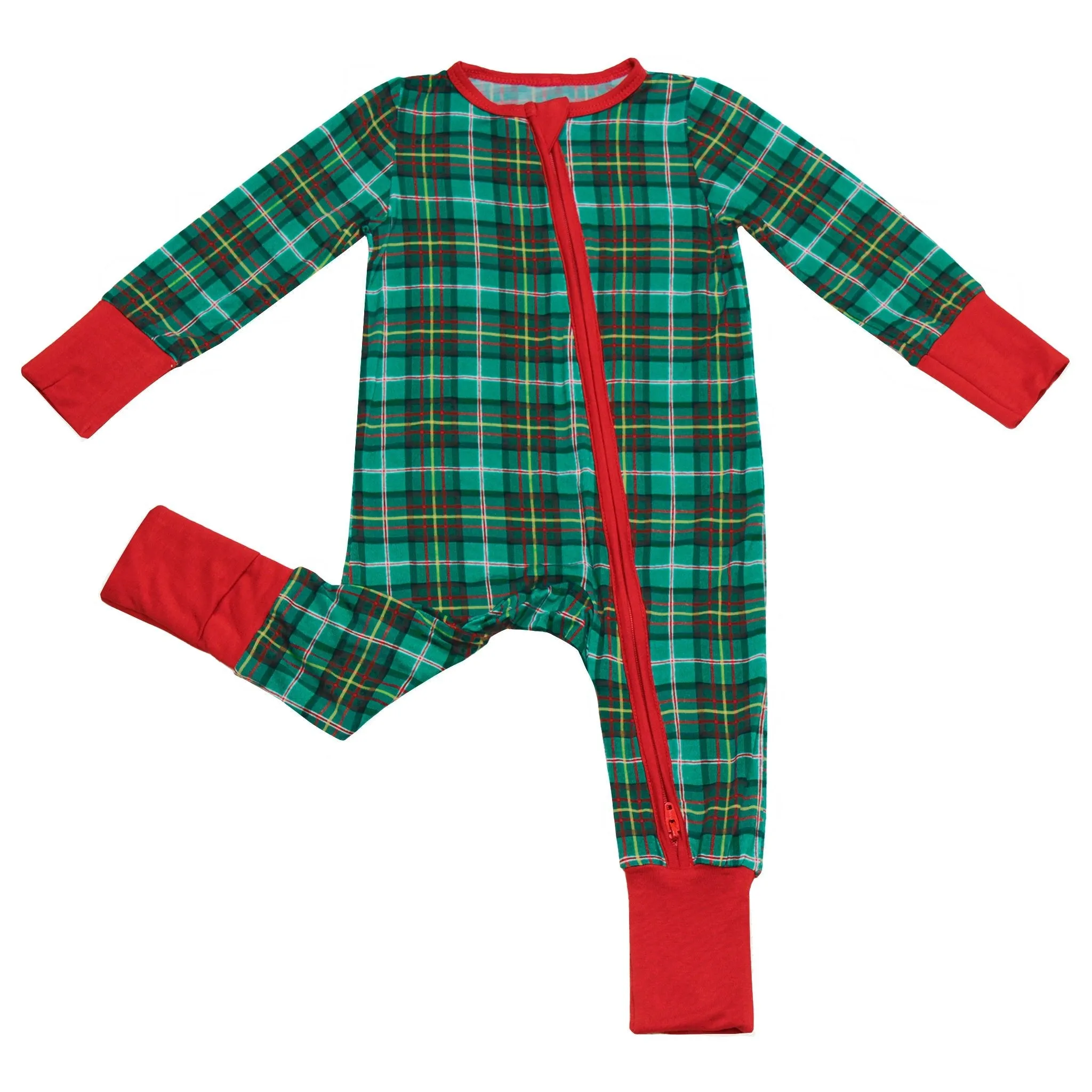 Winter Dreamland Plaid Convertible Footie (NB-3T)