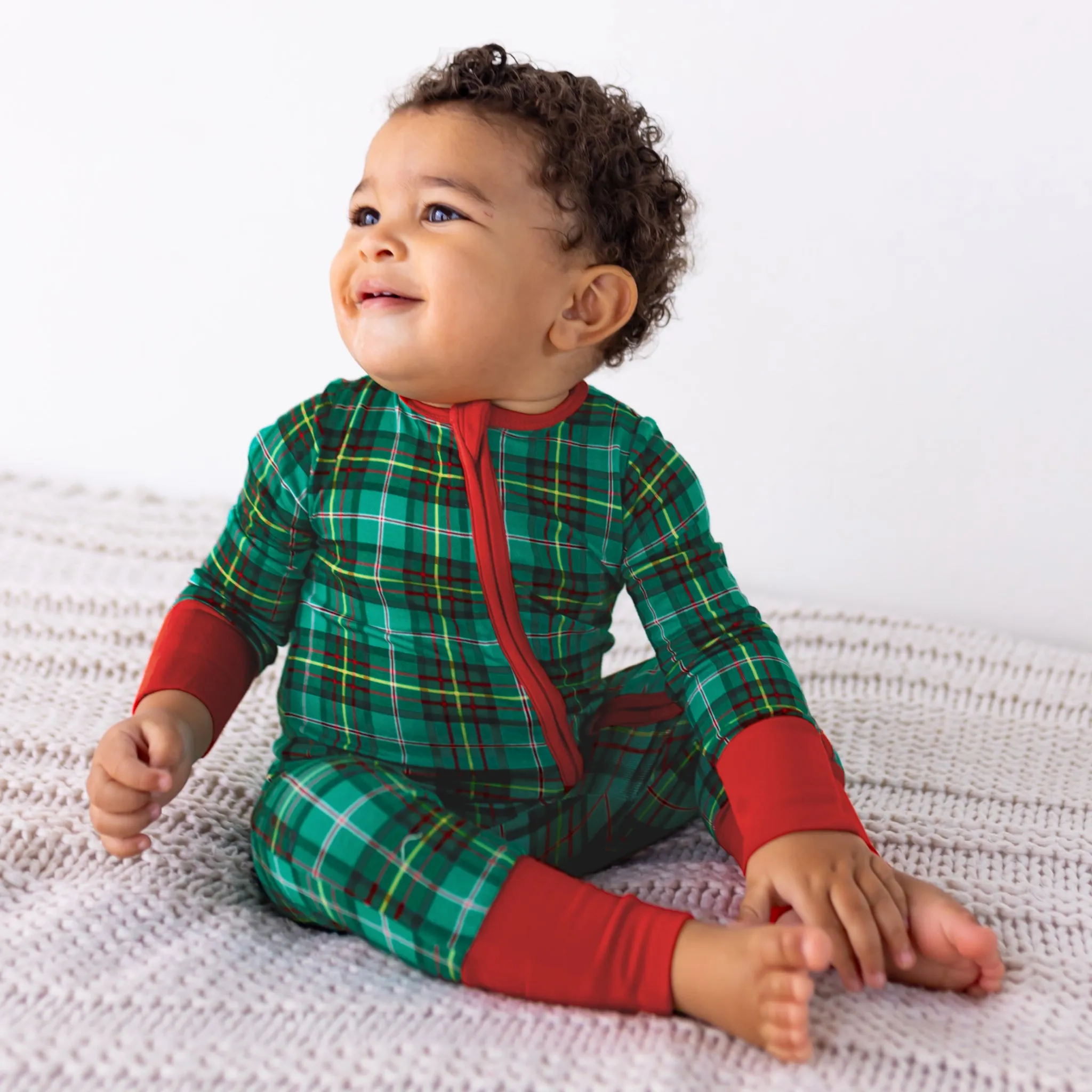 Winter Dreamland Plaid Convertible Footie (NB-3T)