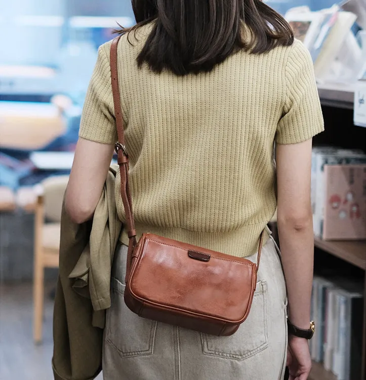 Womens Small Leather Shoulder Bag Genuine Leather Crossbody Bags