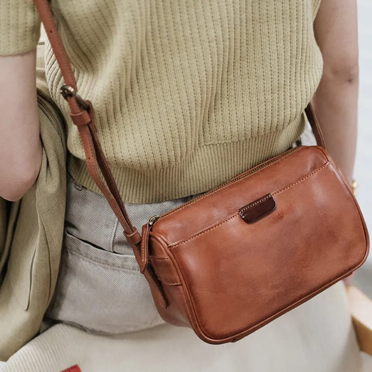 Womens Small Leather Shoulder Bag Genuine Leather Crossbody Bags