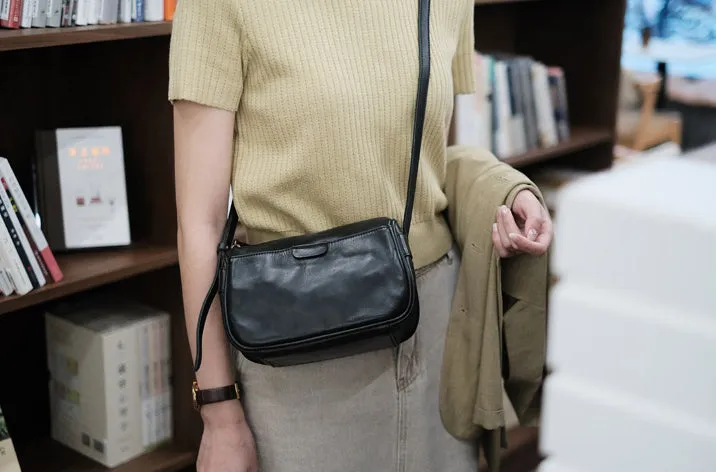 Womens Small Leather Shoulder Bag Genuine Leather Crossbody Bags
