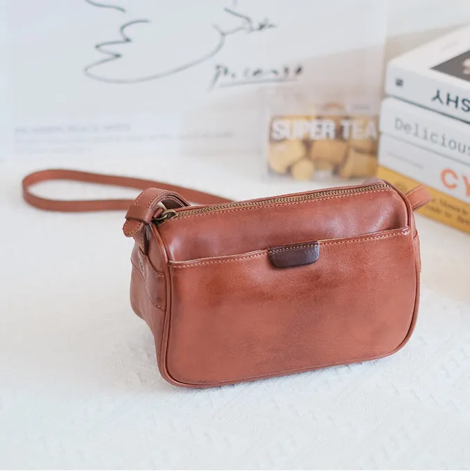 Womens Small Leather Shoulder Bag Genuine Leather Crossbody Bags
