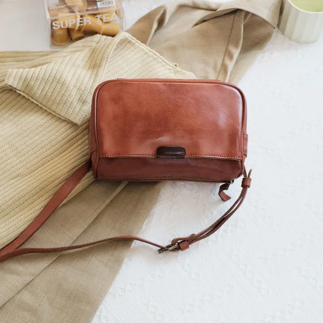 Womens Small Leather Shoulder Bag Genuine Leather Crossbody Bags