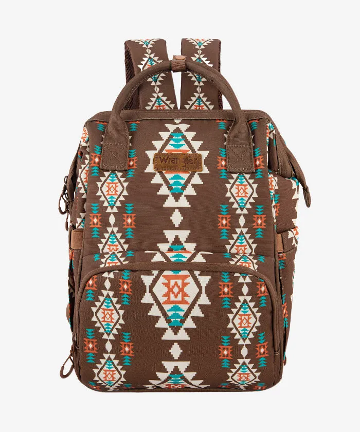 Wrangler Aztec Southwestern Print Diaper Bag