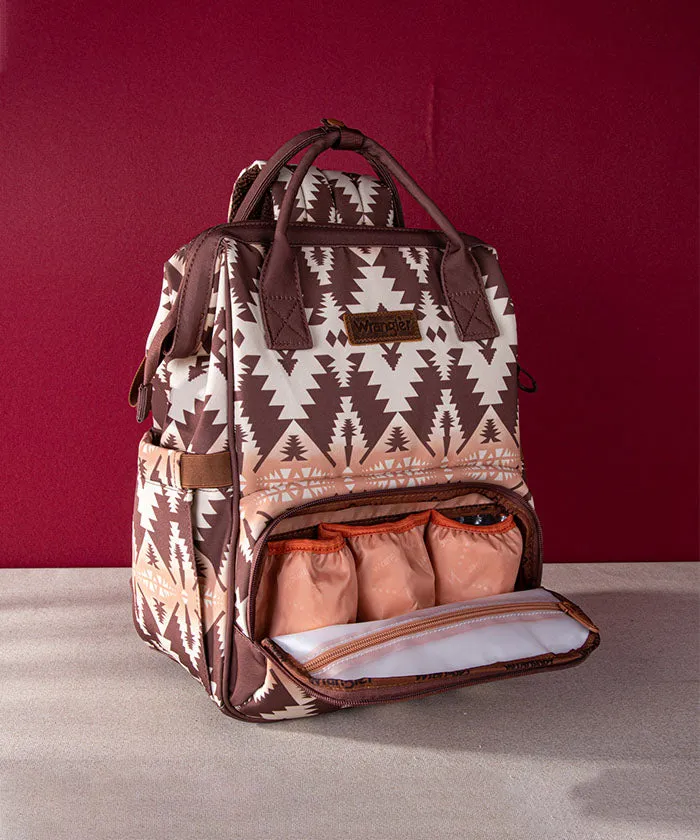 Wrangler Aztec Southwestern Print Diaper Bag