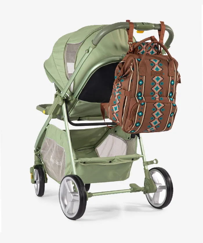 Wrangler Aztec Southwestern Print Diaper Bag