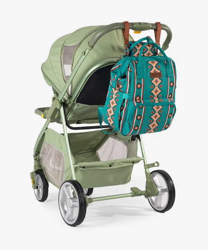 Wrangler Aztec Southwestern Print Diaper Bag