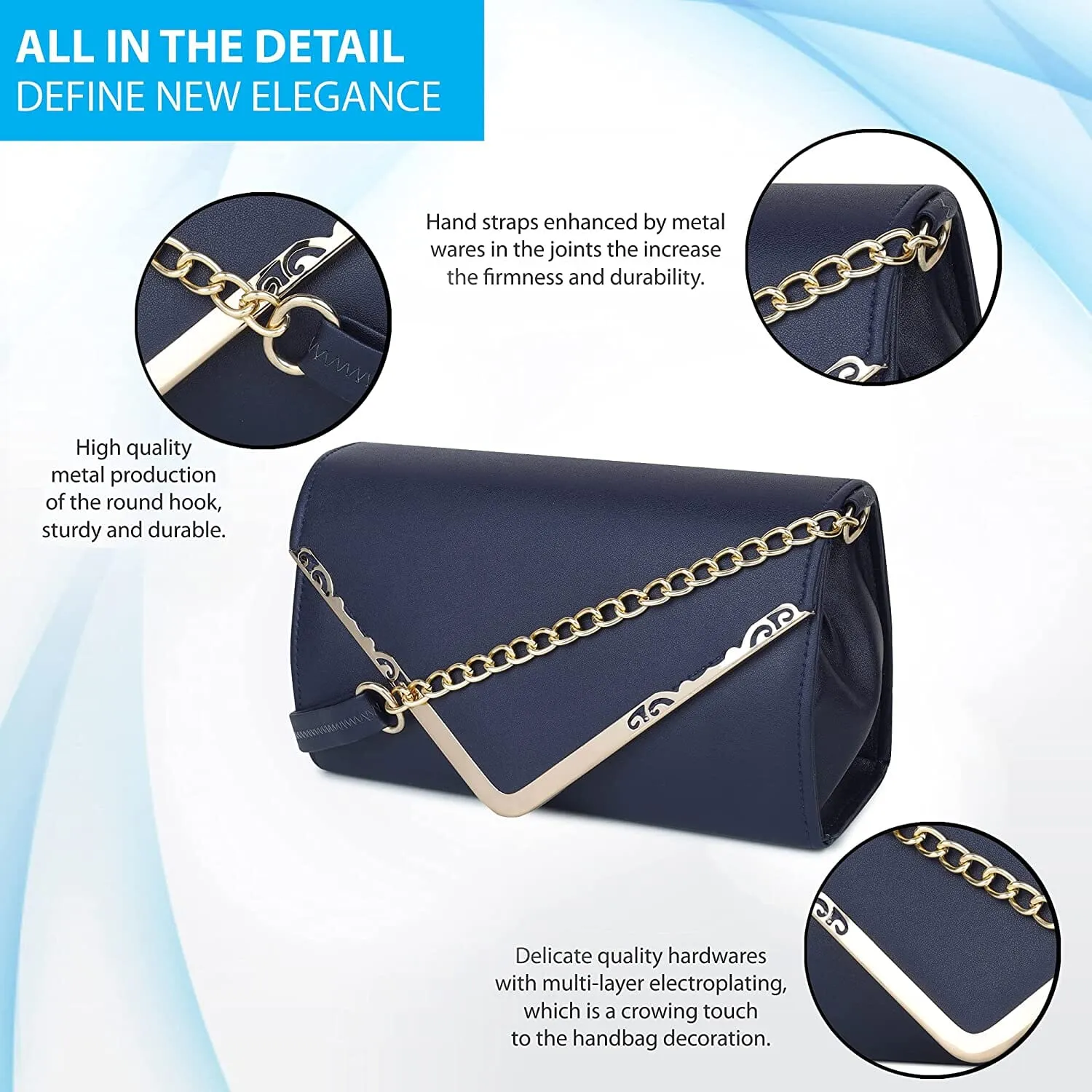 zubstore Crossbody Navy Colour Slingbag For Womens & Girls
