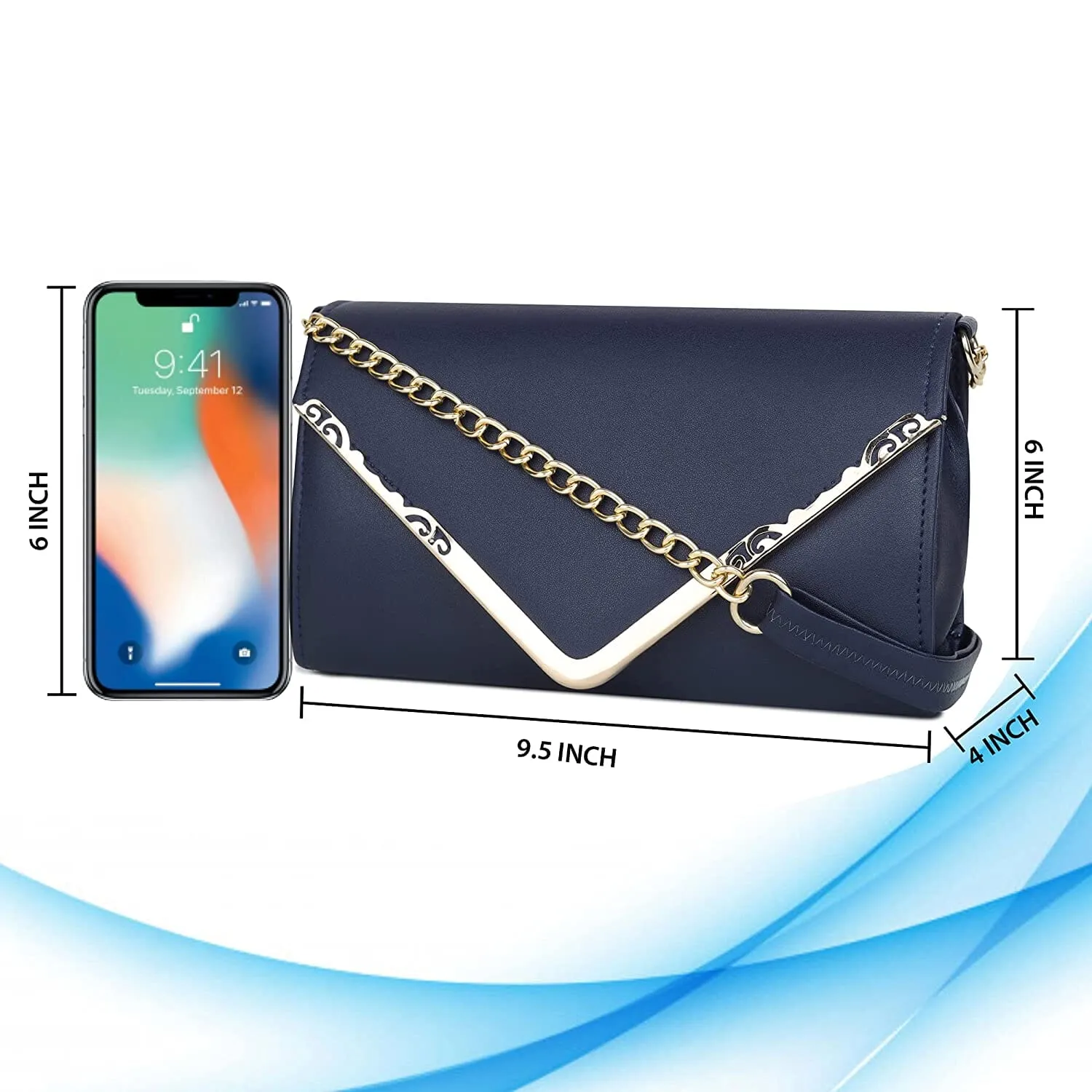 zubstore Crossbody Navy Colour Slingbag For Womens & Girls